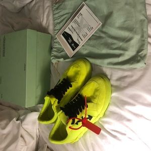 Off-White Low Vulc Sneakers Fluo Yellow